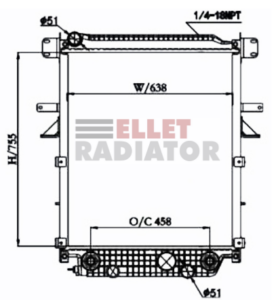 Fre111 Radiator FRE37F | Ellet Radiator